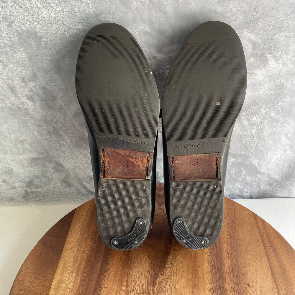 Cole Haan Loafers Mens 11 E Black Brown Leather‎ Kiltie Buckle Detail - Picture 9 of 16